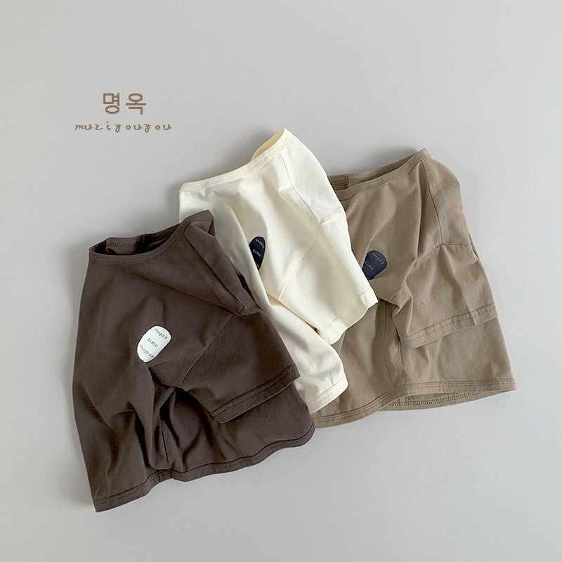 【BABY&KID】夏新作 英字がプリントされたTシャツSK080813