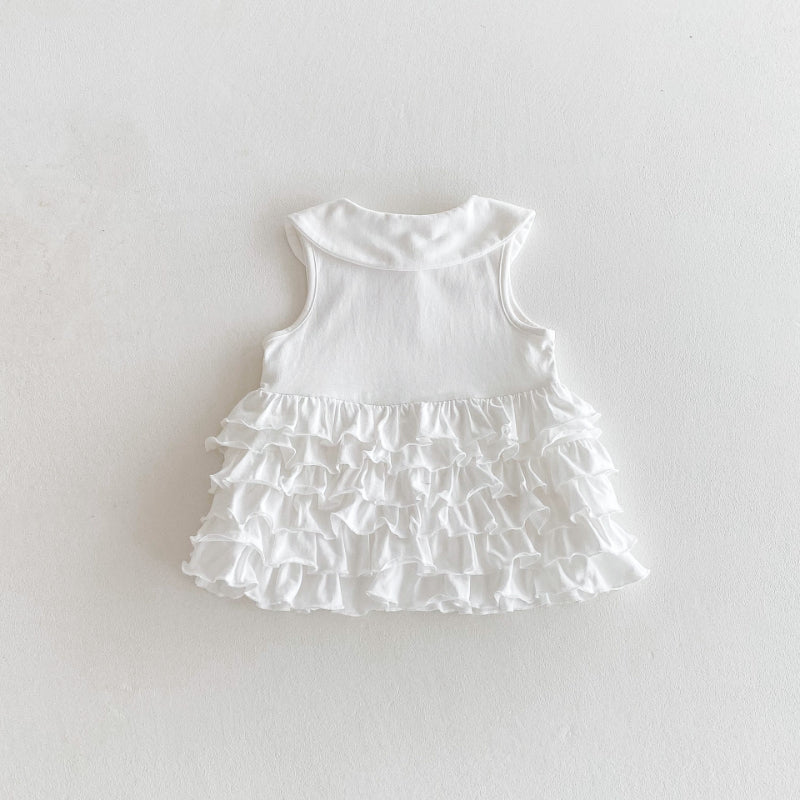 【BABY&KID】夏新作 ティアードフリルワンピースSK082612