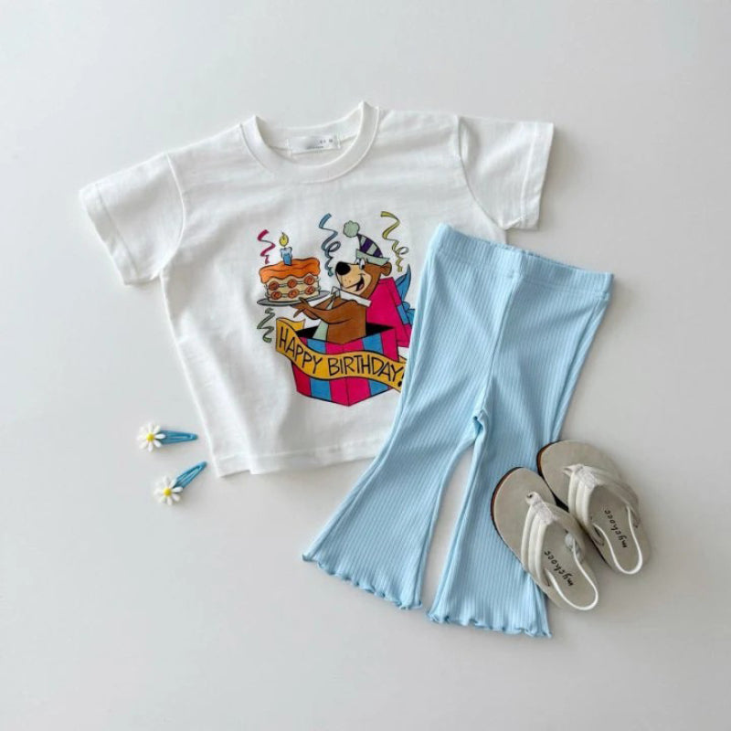 【BABY&KID】夏新作 キャンディカラーのフレアパンツSK082205