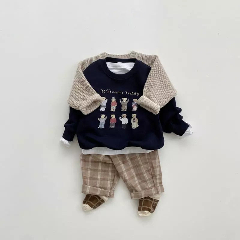 【BABY&KID】韓国風くまスウェットSK101547