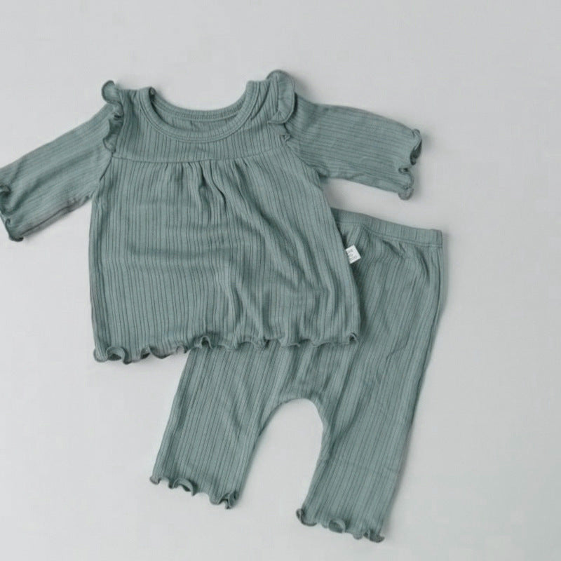 【BABY】冬新作ルームウェアセットSK11308