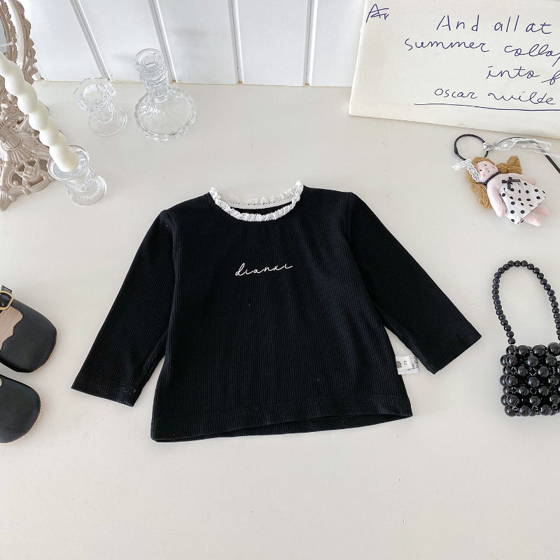 【BABY】ドットベスト、レースTシャツ、レースレギンスSK101431