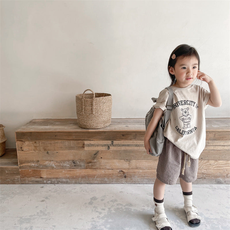 【BABY&KID】夏新作 韓国風コットンTシャツSK091620