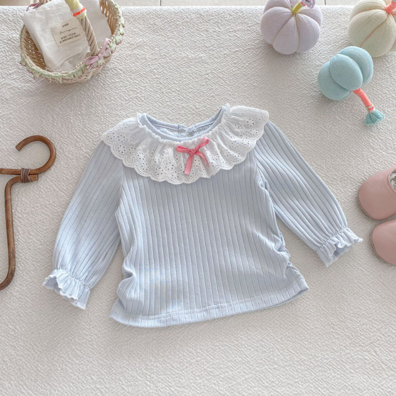 【BABY】リブフリル襟長袖TシャツSK092311