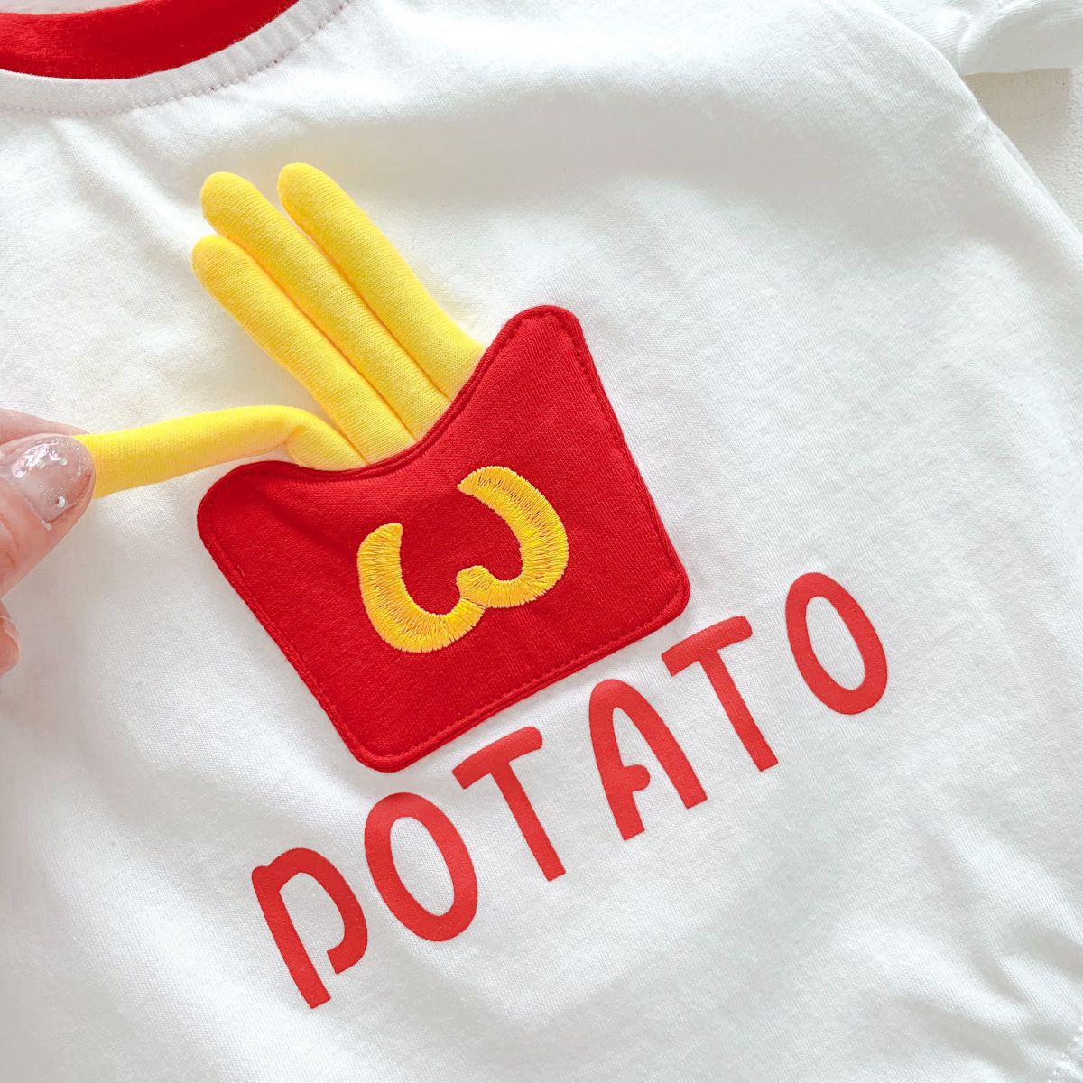 【BABY】夏新作 フライドポテトロンパースSK062903