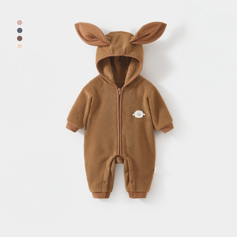 【BABY】冬新作北欧風うさ耳ボアカバーオールSK102632