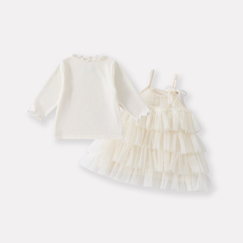 【BABY】キャミチュールワンピース&やわらかインナートップスSK103414