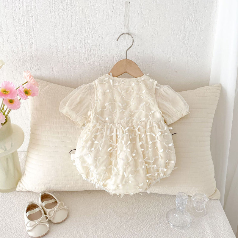 【BABY】夏新作 プリンセス風半袖ロンパース&TシャツSK081715
