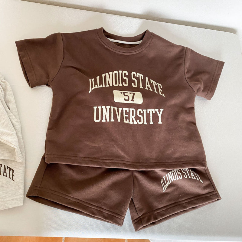 【BABY&KID】夏新作 ILLINOIS STATEセットアップ SK063002