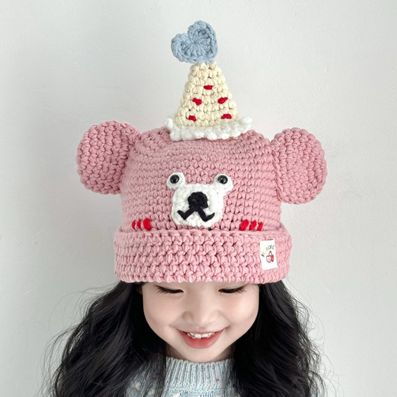 【HAT】クマデザインニット帽SK102440