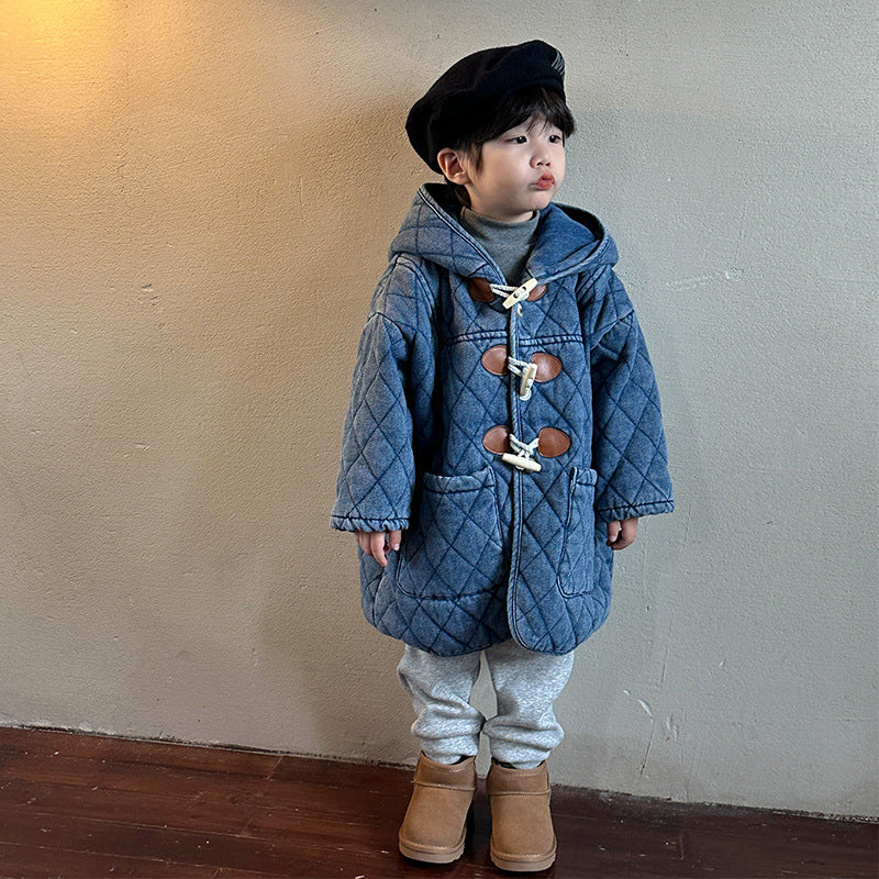 【BABY&KID】デニム暖かいジャケットSK012802