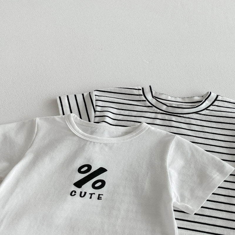【BABY】夏新作 ブラックカジュアルサロペット、TシャツSK062604