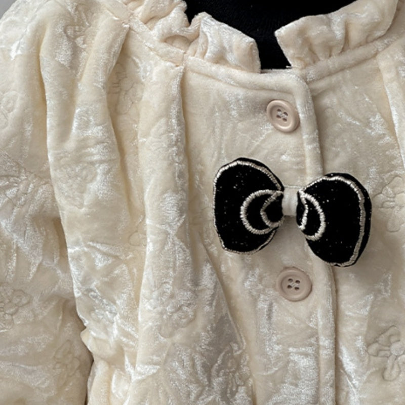 【BABY】冬新作ベロアキルティングレトロジャケットSK102726