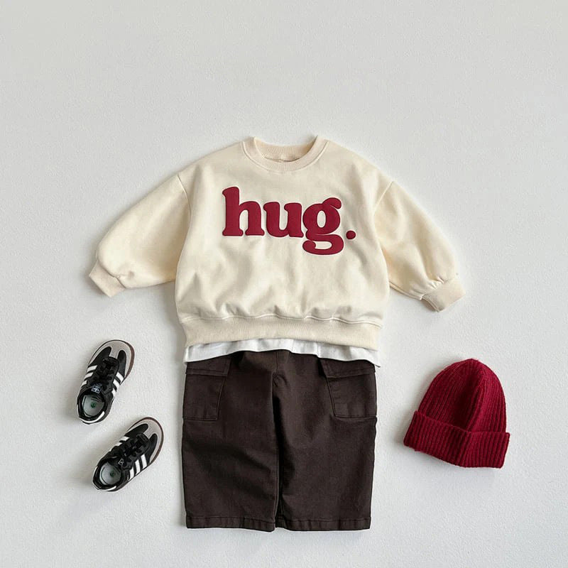 【BABY&KID】HUGロゴクルーネックスウェットSK101552