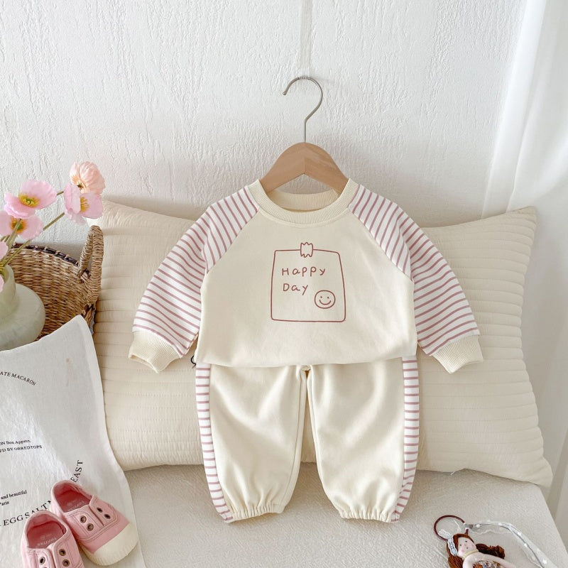 【BABY&KID】HAPPY DAY可愛いセットアップSK032208