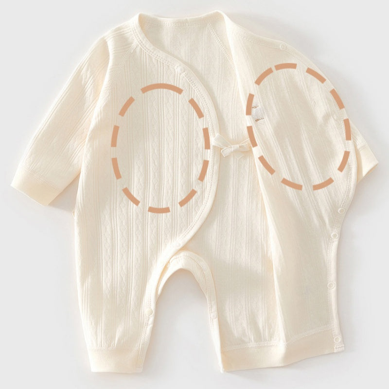 【BABY】北欧風くまワッペンカバーオールSK102606