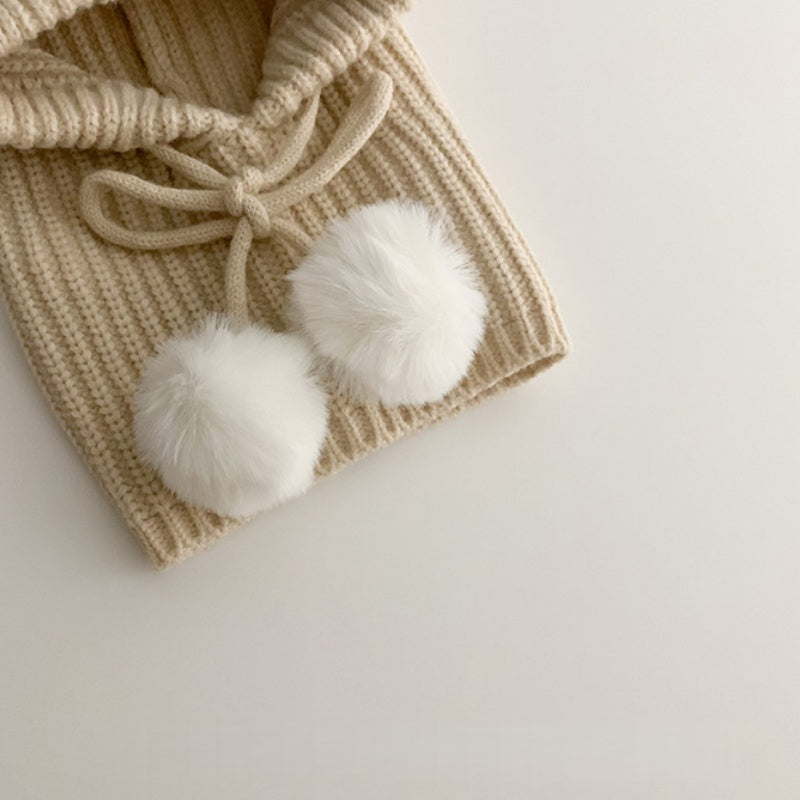 【HAT】クマ耳ポンポン帽子SK102438