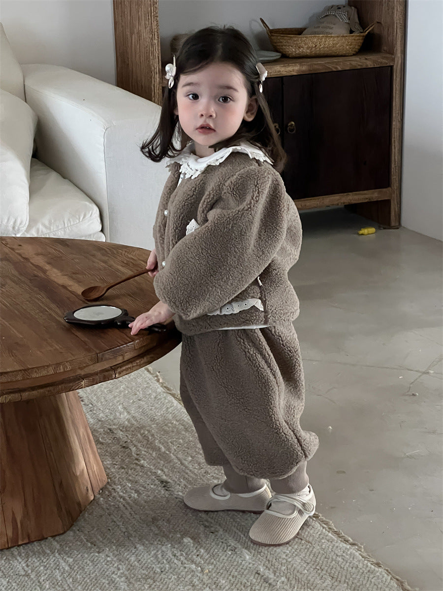 【BABY&KID】ナチュラルもこもこセットアップSK012401