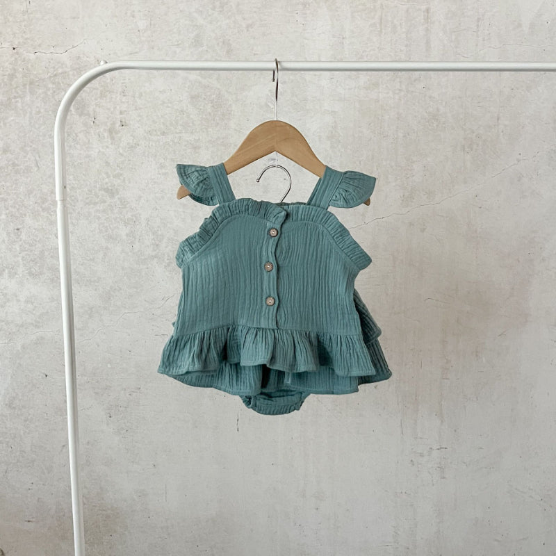 【BABY】夏新作 小飛袖キャミソールセットアップSK072512