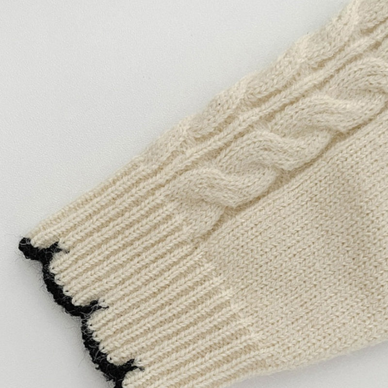 【BABY&KID】花刺繍ニットカーディガンSK101821