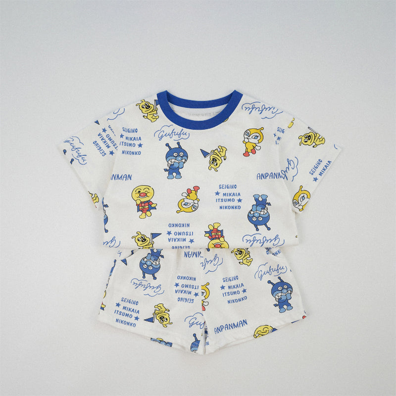 【BABY&KID】夏新作 総柄キャラクターセットアップSK091621