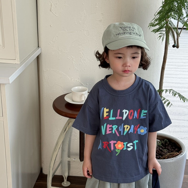 【BABY&KID】夏新作 レタード半袖TシャツSK080514