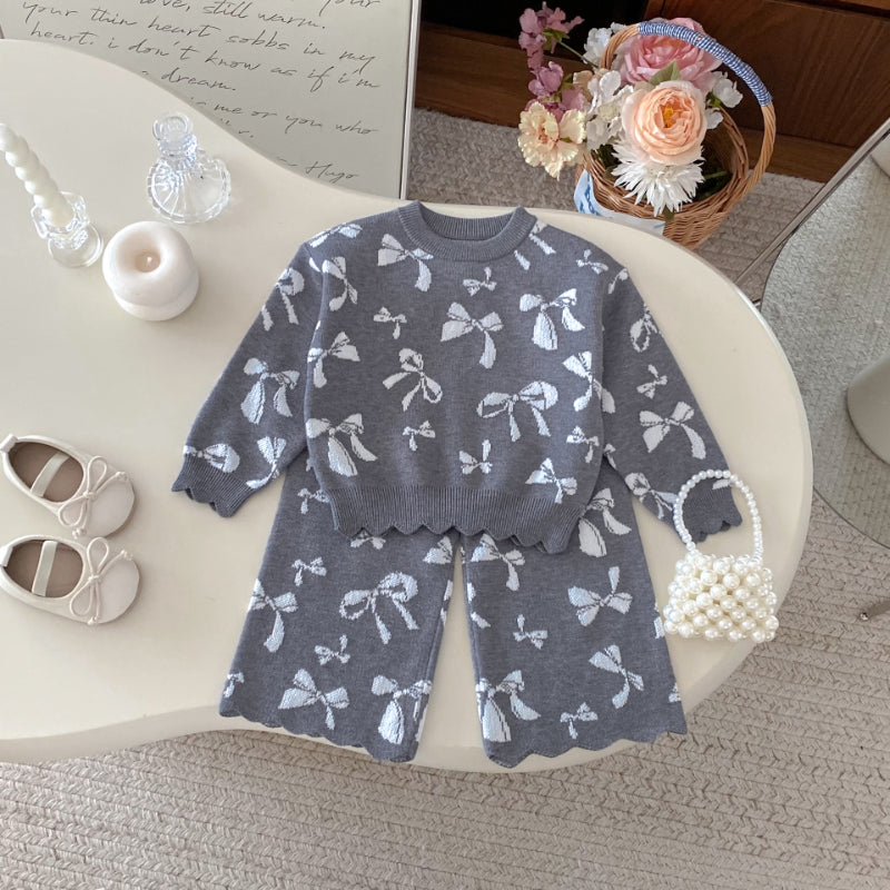 【BABY&KID】蝶結び柄セットアップSK100334