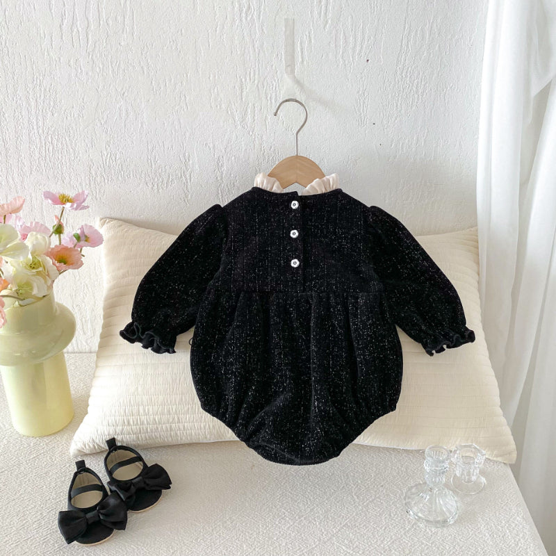 【BABY】シャネル風リボンロンパースSK102312