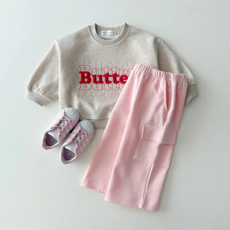 【BABY&KID】韓国風刺繍ロゴスウェットSK101921