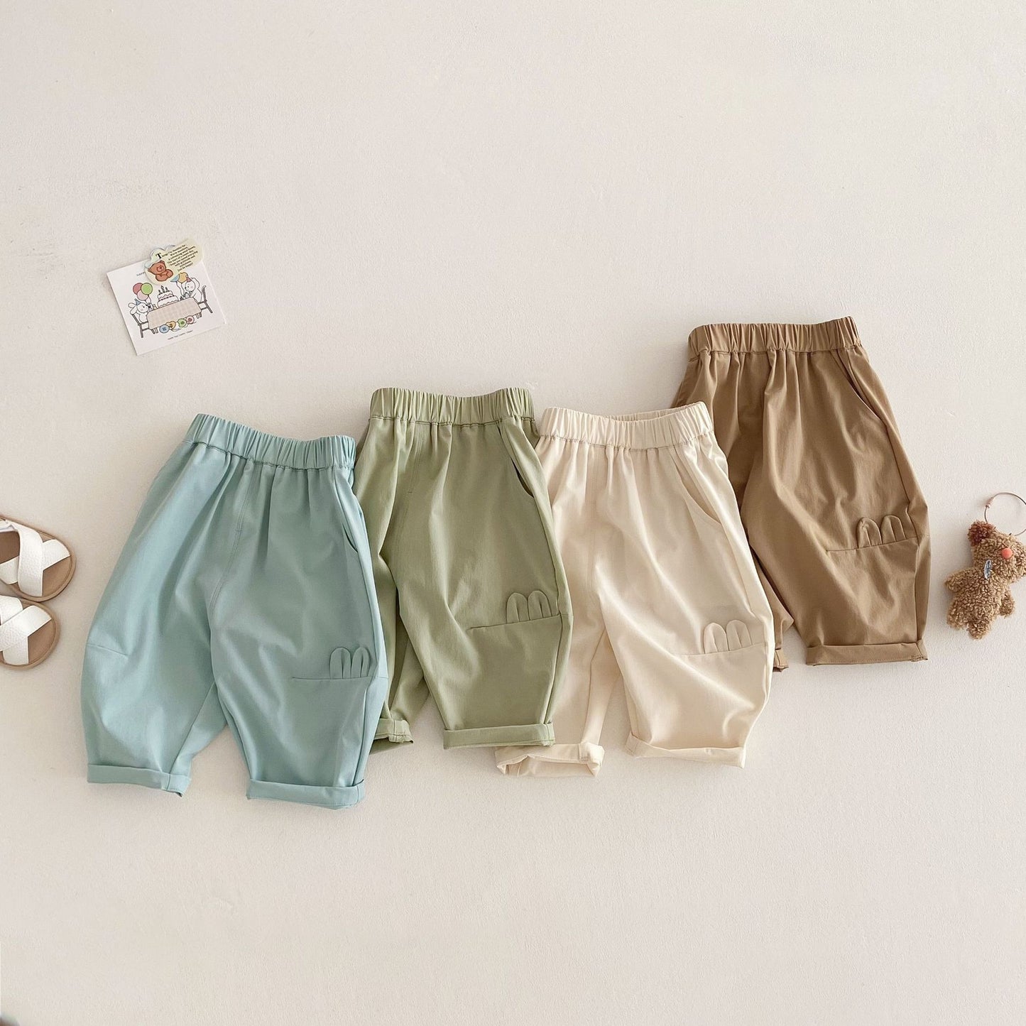 【BABY&KID】夏新作 パステルカラールーズパンツSK062319