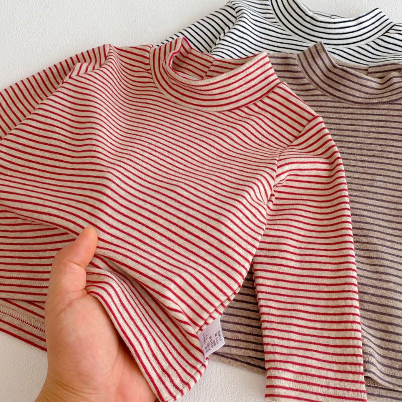 【BABY】ハイネックボーダーtシャツSK100130