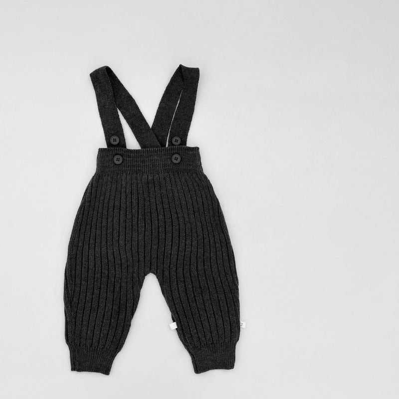 【BABY】おしゃれニットサロペットパンツSK100203