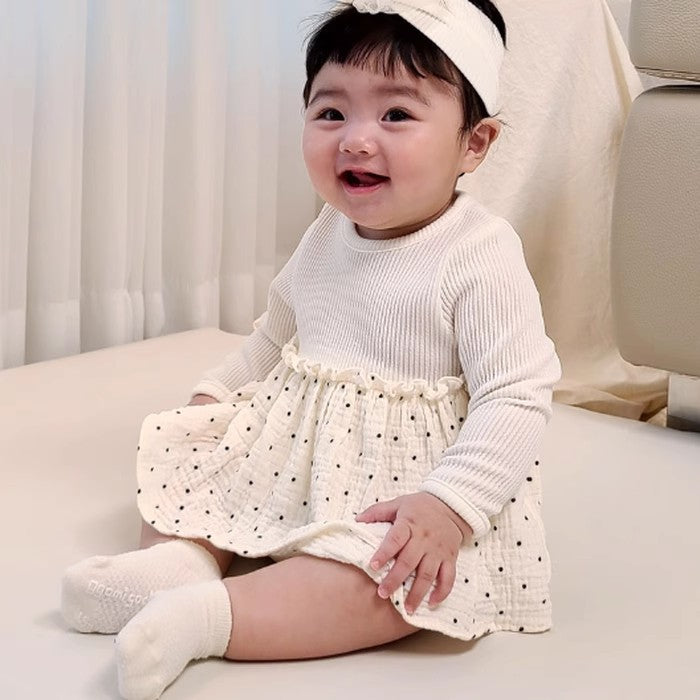 【BABY】プリンセスドットロンパースSK031304