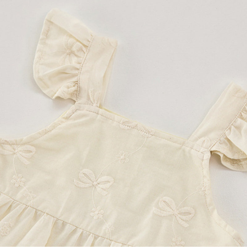【BABY&KID】夏新作 刺繍フリルキャミ&バルーンパンツSK081720