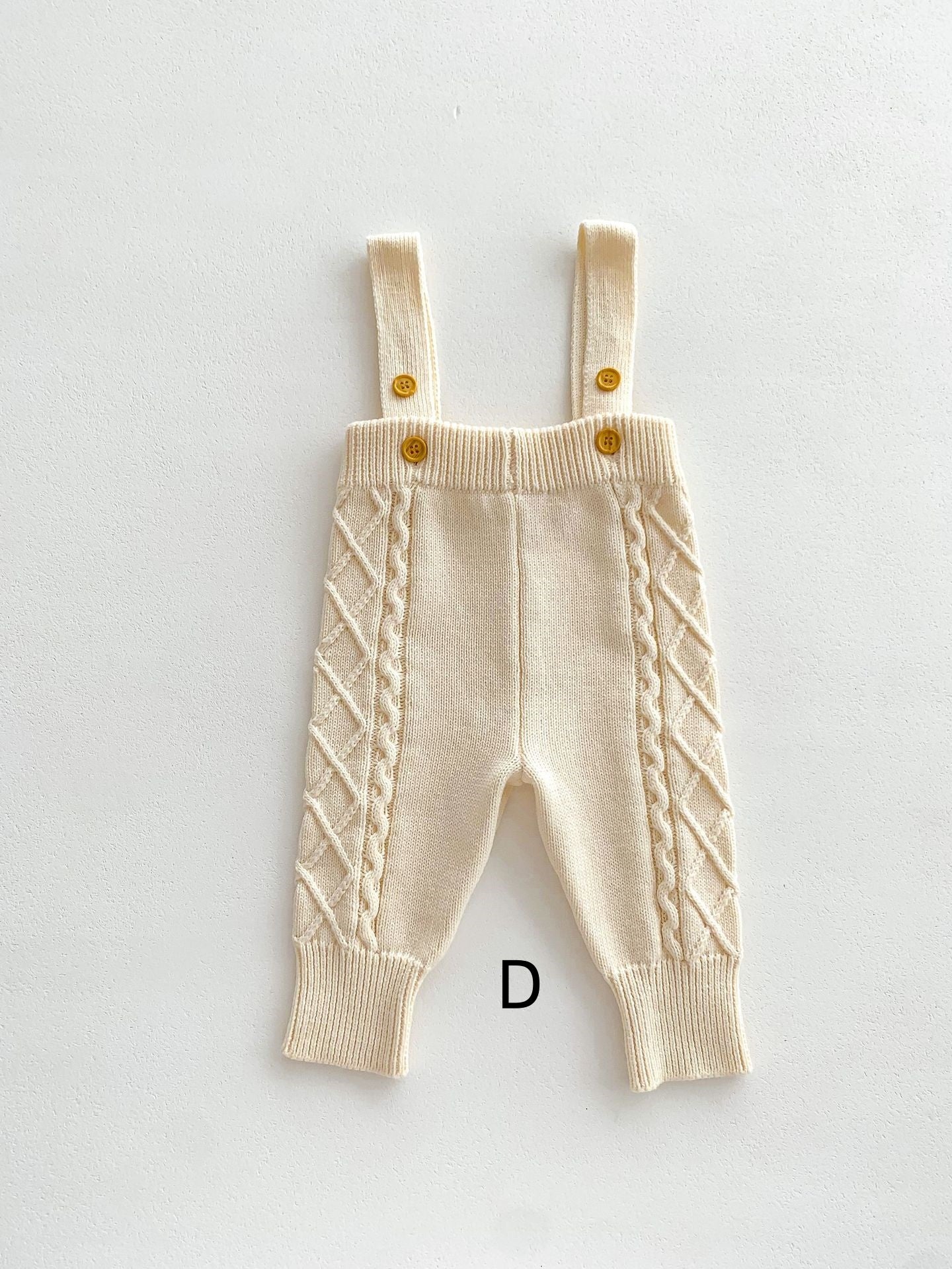 【BABY&KID】ケーブル編みニットサロペット、セーターSK022406