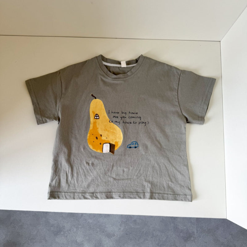 【BABY&KID】夏新作 フルーツ文字柄TシャツSK063030