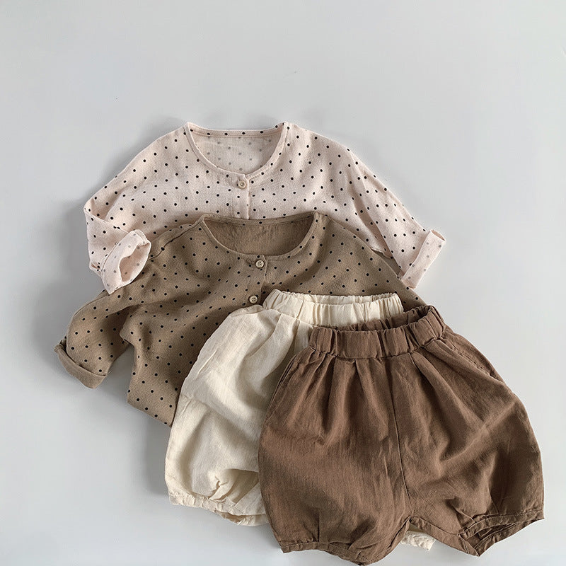 【BABY&KID】夏新作 コットンリネンバルーンパンツSK080805