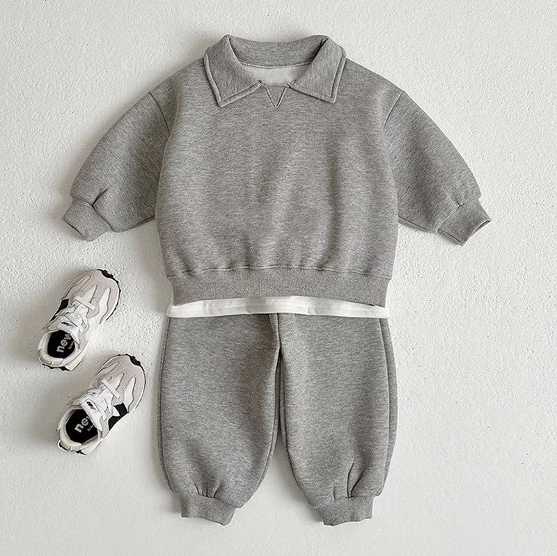 【BABY&KID】韓国風無地セットアップSK030315