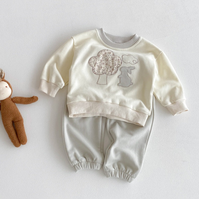 【BABY&KID】うさぎカジュアルセットアップSK092709
