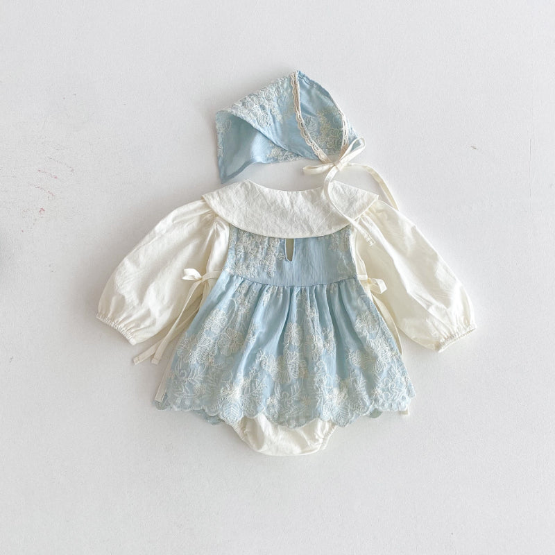 【BABY】プリンセス風ロンパースセットSK092509