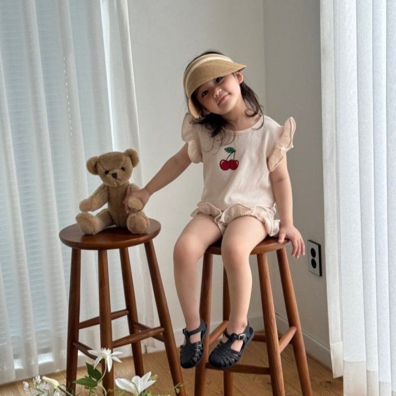 【BABY&KID】夏新作 さくらんぼセットアップSK080214