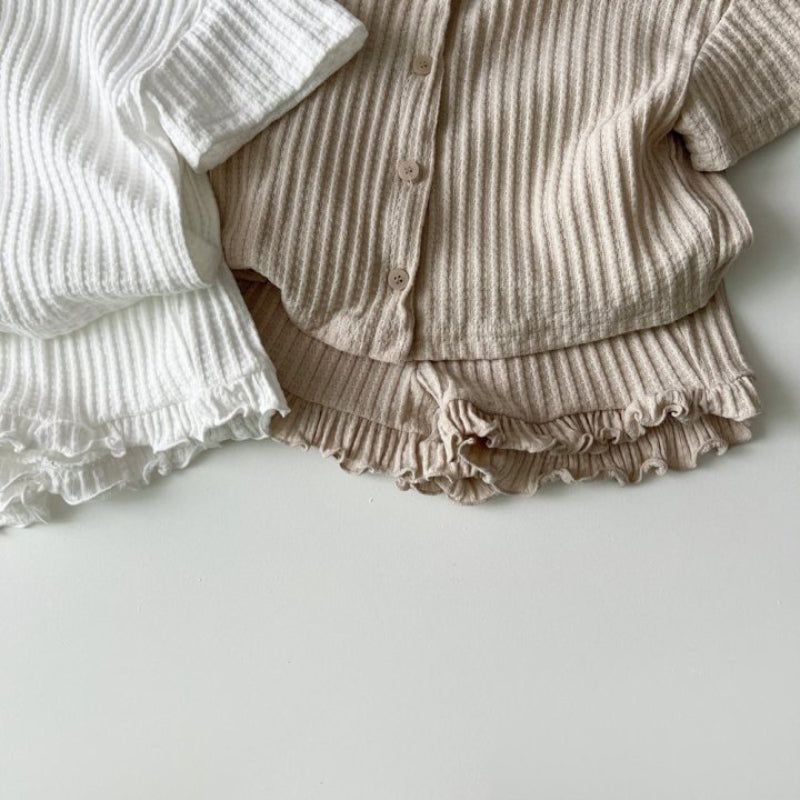 【BABY&KID】夏新作 半袖カーディガンセットアップSK091209