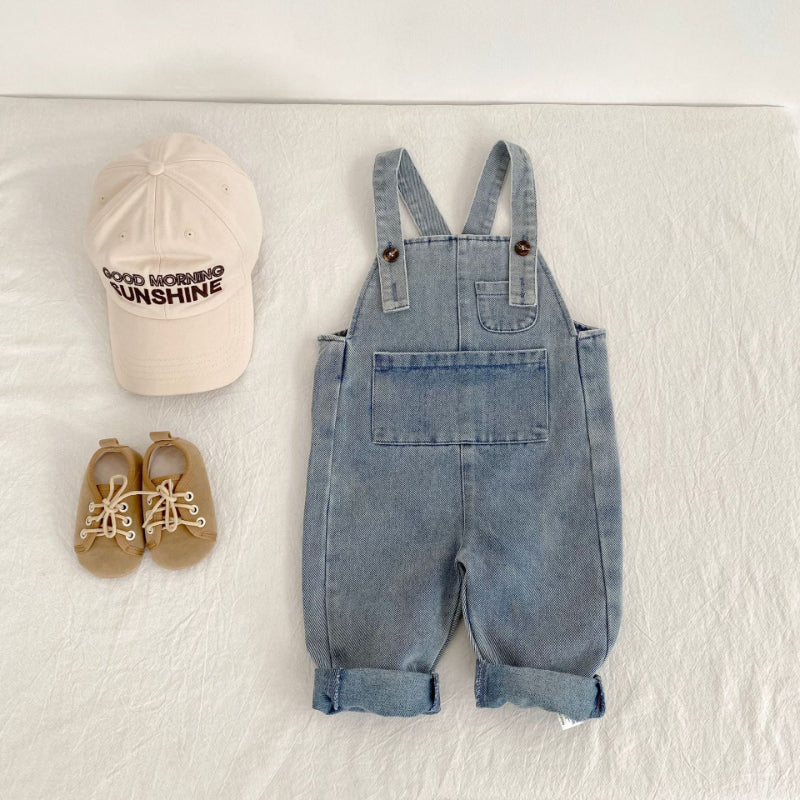 【BABY&KID】ポケット付きデニムサロペットSK100743
