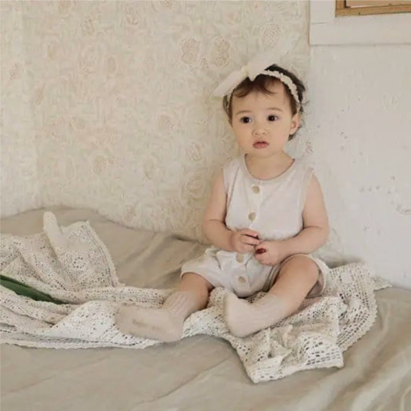 【BABY】夏新作 フロントボタンつなぎオールインワンSK082518