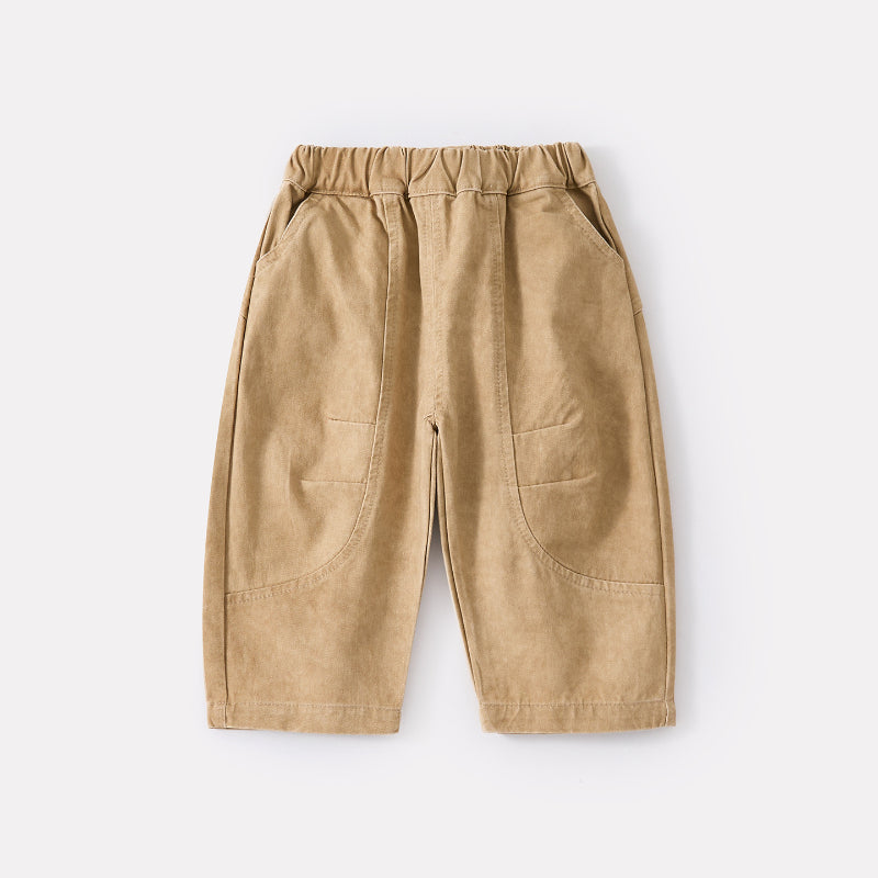 【BABY】カートゥーンチェックシャツ、コットンロングパンツSK103420