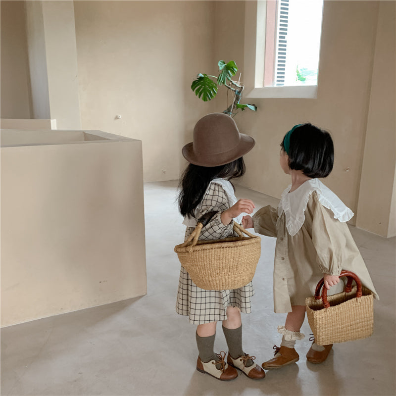 【BABY&KID】韓国風フリル襟ワンピースSK102021