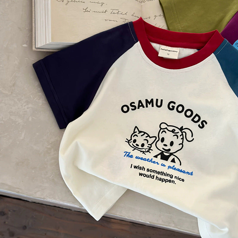 【BABY&KID】夏新作 キュートなキャラクターTシャツSK082616