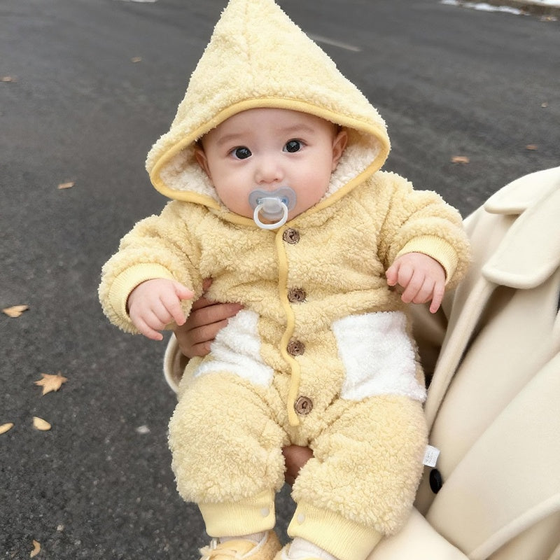 【BABY】冬新作星柄フードあったかカバーオールSK103205