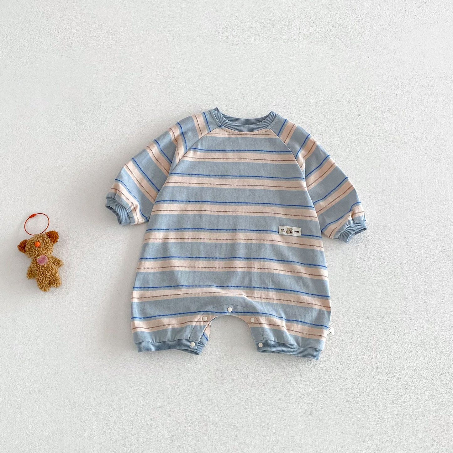 【BABY&KID】ボーダーカバーオールSK103523