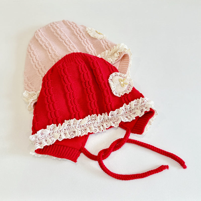 【HAT】ハートレースベビーボンネットSK101614